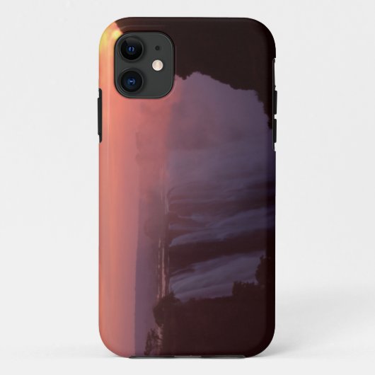 ジンバブエ、ヴィクトリアの滝国立公園。もや Case-Mate iPhoneケース (裏面)