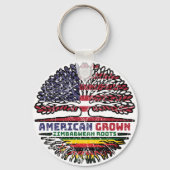 ジンバブエUSアメリカ合衆国アメリカ合衆国統一された州 キーホルダー (裏面)