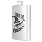 ジンバルを切り取った フラスク (左)