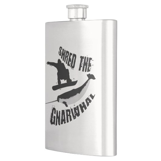 ジンバルを切り取った フラスク (左)