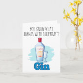 ジンプンの誕生日カード カード (黄色い花)