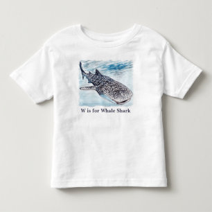 ジンベイザメのアートワークのベビーおよび子供のTシャツ トドラーTシャツ