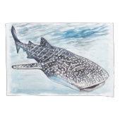 ジンベイザメのアートワークの枕カバー 枕カバー (正面)