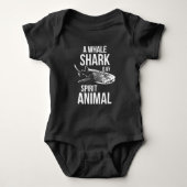 ジンベイザメのギフトの認識度の魚の恋人の海の創造物 ベビーボディスーツ (正面)