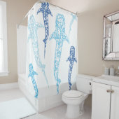 ジンベイザメのシャワー・カーテン シャワーカーテン (インサイチュ)
