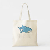 ジンベイザメは私の霊獣かわいいジンベイザメ トートバッグ (裏面)