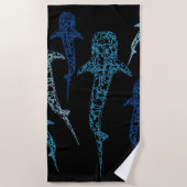 ジンベイザメタオル ビーチタオル (正面)