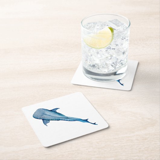 ジンベイザメ スクエアペーパーコースター (インサイチュ)