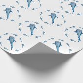 ジンベイザメ ラッピングペーパー (角)