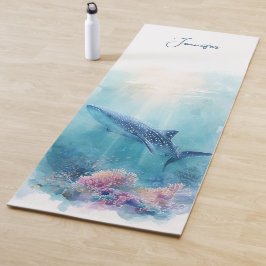 ジンベイザメ 海 珊瑚礁  ヨガマット
