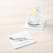 ジンベイユニコーン・オブ・ザ・シー スクエアペーパーコースター (インサイチュ)