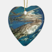 ジンベエザメとトモウズラ セラミックオーナメント (左)