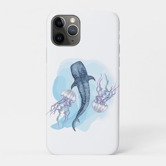 ジンベエザメ。水彩画 Case-Mate iPhoneケース (裏)