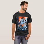 ジンベエ 海の騎士 魚人空手 アニメアート Tシャツ (正面フル)