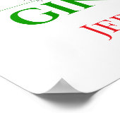 ジンマルティーニカクテルドリンカークリスマおもしろいス ポスター (角)