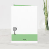 ジンラバーズスタンダードグリーン誕生日 カード (裏面)