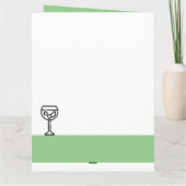 ジンラバーズラージグリーン誕生日 カード (裏面)