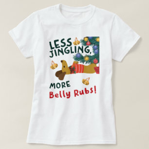 ジンリングよりお腹を撫でて ダックスフンド愛好家 Tシャツ
