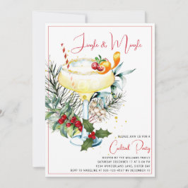 ジンルアンドミングルカクテルホリデーパーティー 招待状