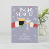 ジンルアンドミングルクリスマスホリデーカクテルパーティー 招待状 (スタンド正面)