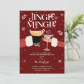 ジンルアンドミングルクリスマスホリデーカクテルパーティー 招待状 (スタンド正面)