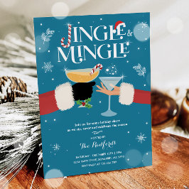 ジンルアンドミングルクリスマスホリデーカクテルパーティー 招待状