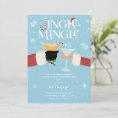 ジンルアンドミングルクリスマスホリデーカクテルパーティー 招待状 (スタンド正面)