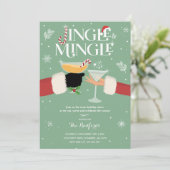 ジンルアンドミングルクリスマスホリデーカクテルパーティー 招待状 (スタンド正面)