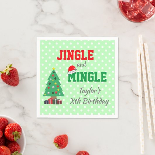 ジンルアンドミングル誕生日 スタンダードカクテルナプキン (インサイチュ)