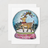 ジンルオールザウェイルドルフのクリスマスカード サンキューカード (正面/裏面)