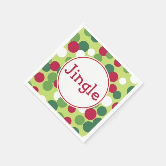 ジンルクリスマスナプキンス スタンダードカクテルナプキン (角)