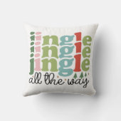 ジンルザウェイレトログルービークリスマスホリデー クッション (裏面)