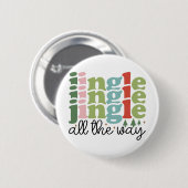 ジンルザウェイレトログルービークリスマスホリデー 缶バッジ (正面&裏面)