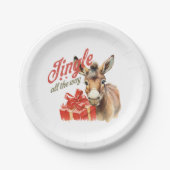 ジンルザオールウェイクリスマスファームロバ ペーパープレート (正面)