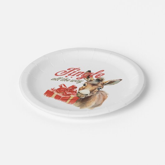 ジンルザオールウェイクリスマスファームロバ ペーパープレート (アングル)