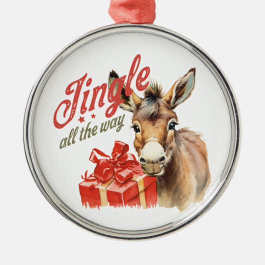 ジンルザオールウェイクリスマスファームロバ メタルオーナメント (正面)