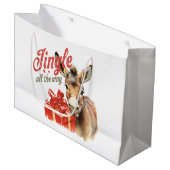 ジンルザオールウェイクリスマスファームロバ ラージペーパーバッグ (正面アングル)