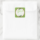 ジンルザオールウェイクリスマスホリデー スクエアシール (バッグ)