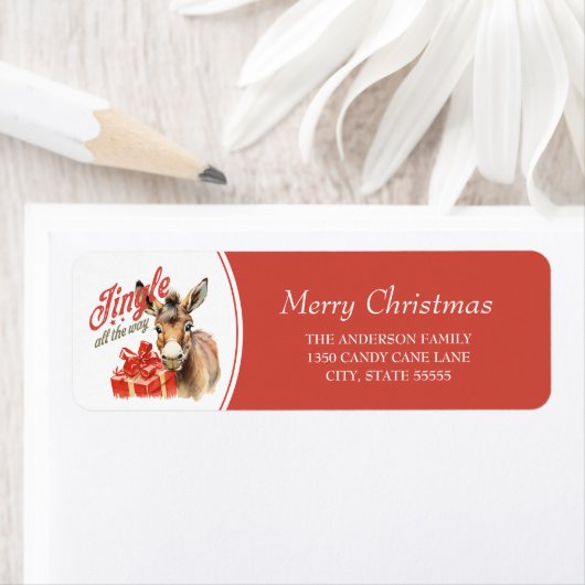 ジンルザオールウェイクリスマス素朴ファームロバ ラベル (インサイチュ)