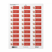 ジンルザオールウェイクリスマス素朴ファームロバ ラベル (フルシート)