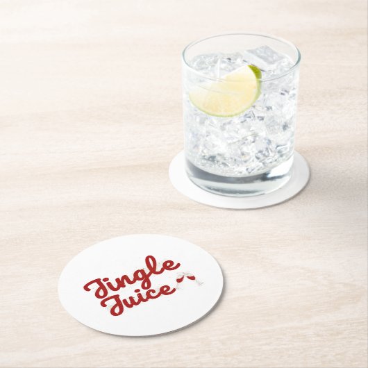 ジンルジュースホリデーパーティー ラウンドペーパーコースター (インサイチュ)
