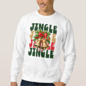 ジンルジングルヴィンテージ金ゴールドベル&ホリー スウェットシャツ (正面)