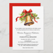 ジンルベルウィンタークリスマス婚約パーティ 招待状 (正面/裏面)