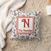 ジンルベルクリスマスパターンモノグラム クッション (ブランケット)