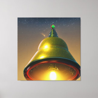 ジンルベルクリスマスUFO キャンバスプリント