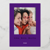 ジンルベルズウィンターブランチスノーフレーククリスマス 箔シーズンカード (裏面)