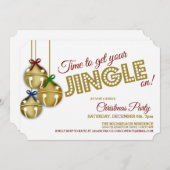 ジンルベルズクリスマスパーティの招待状 招待状 (正面/裏面)