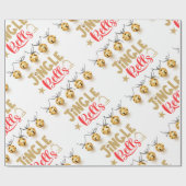 ジンルベルズクリスマスラッピング紙 ラッピングペーパー (フラット)