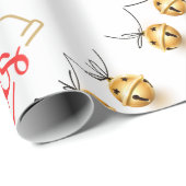 ジンルベルズクリスマスラッピング紙 ラッピングペーパー (ロールコーナー)