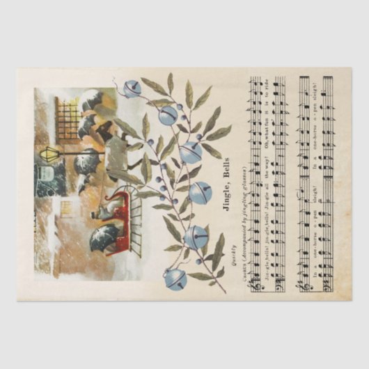 ジンルベルズシートミュージックホースライホリデイ 薄葉紙 (正面)